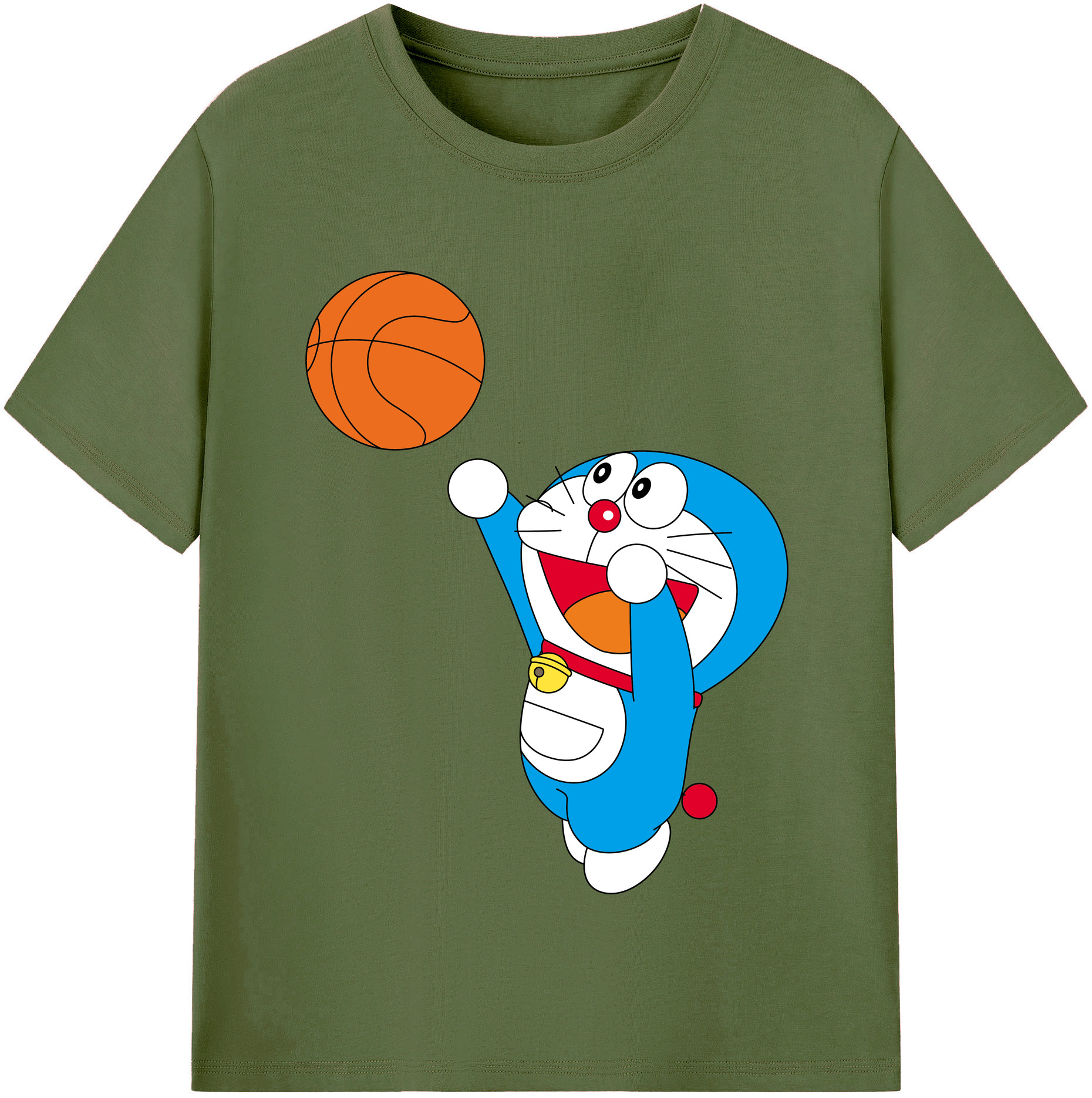 （画像用） ドラえもん Doraemon 綿100％半袖Tシャツ（フロントプリント）